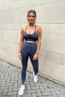 Acid Padded Strappy Sports Bra
