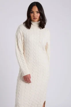 Ascot Longline Cable Dress