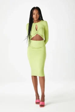 Bali Twist Cut Out Midi Dress