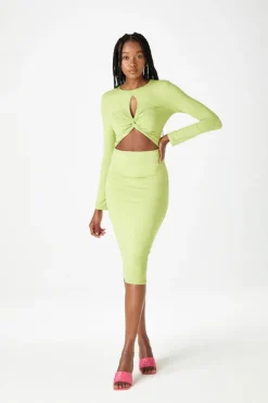 Bali Twist Cut Out Midi Dress