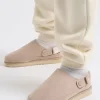 Beige Chunky Sling Back Clogs