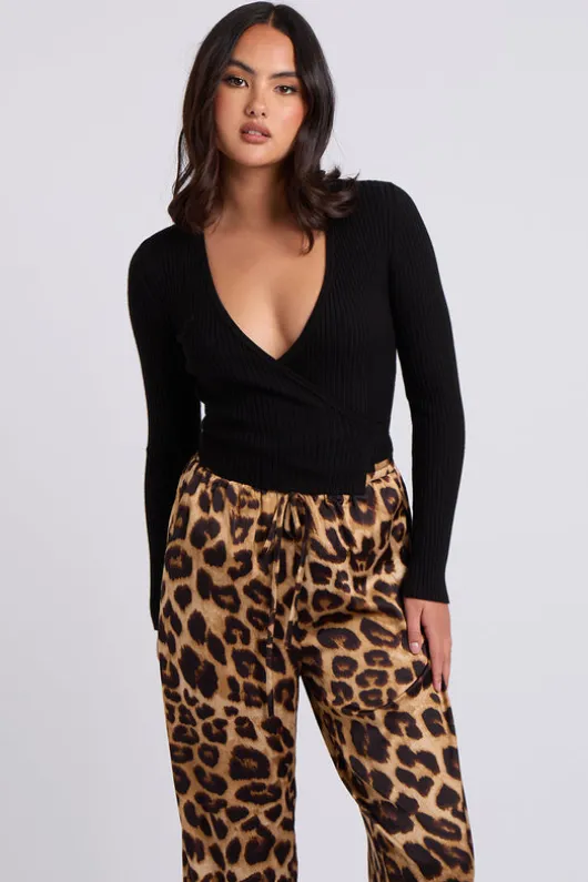 Black Ballet Wrap Cardi
