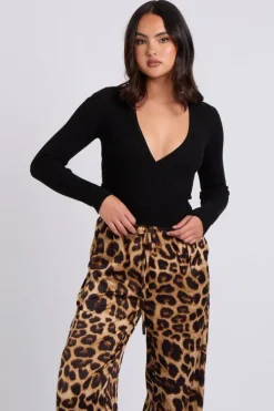 Black Ballet Wrap Cardi