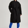 Black Belted Puffer Jacket