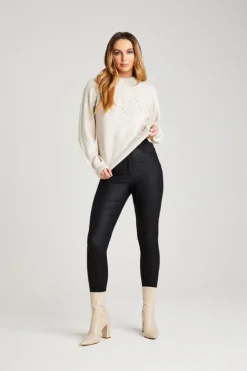 Black High Waist Skinny 'Shaper' Jeans | Urban Bliss clothing