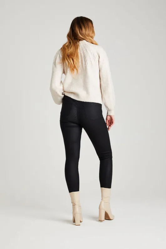 Black High Waist Skinny 'Shaper' Jeans | Urban Bliss clothing