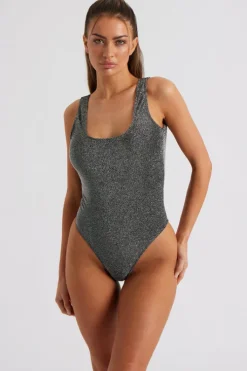 Black Lurex Swimsuit