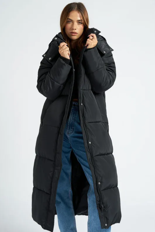 Black Maxi Puffer