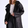 Black Mid Length Bonded Coat