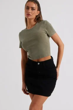 Black Mom Mini Skirt