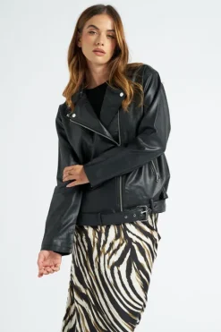 Black Oversized Biker