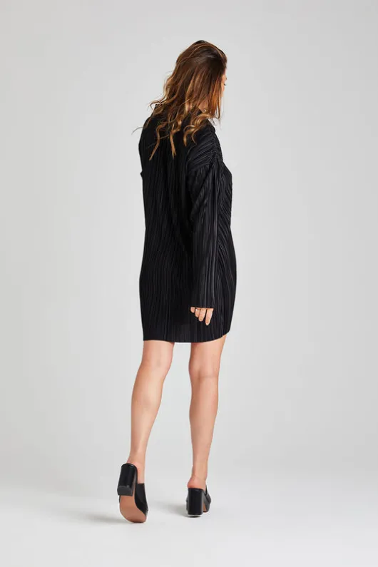 Black Plisse Dress
