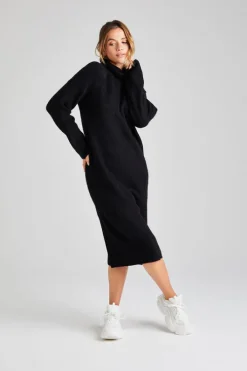Black Roll Neck Dress