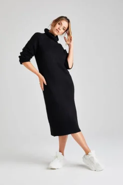 Black Roll Neck Dress