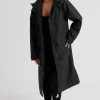Black Rubberised Raincoat