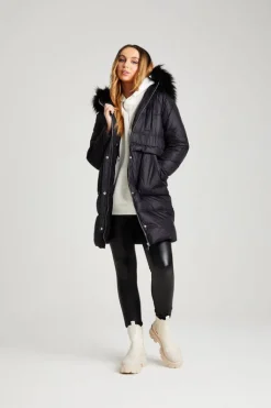 Black Stockholme Padded Puffer Jacket