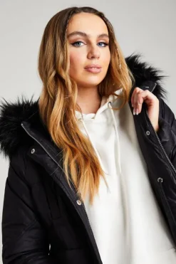 Black Stockholme Padded Puffer Jacket