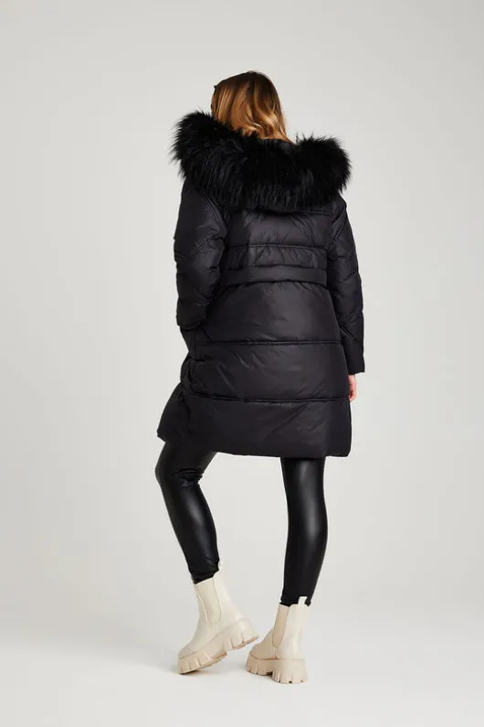 Black Stockholme Padded Puffer Jacket