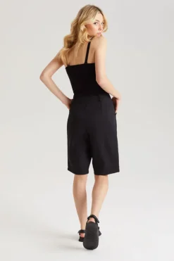 Black Tailored Bermuda Short