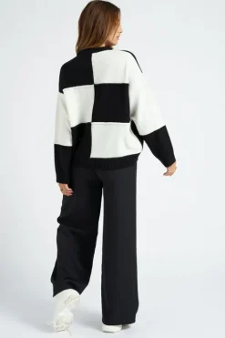Black Tailored Wide Leg Trouser
