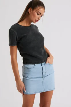 Bleach Mom Mini Skirt