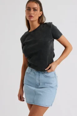 Bleach Mom Mini Skirt