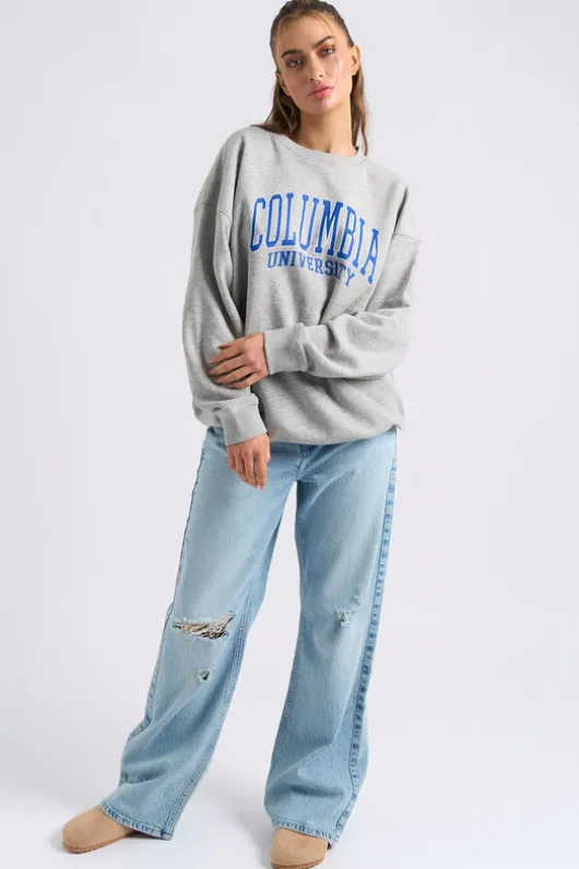 Bleach Wide Leg Ripped Knee Jean