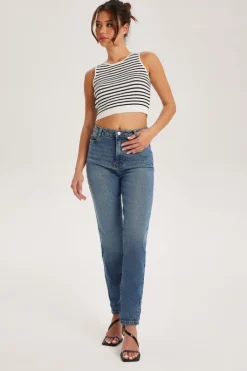 Blue Mom Jean