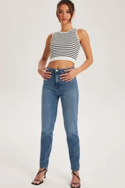 Blue Mom Jean