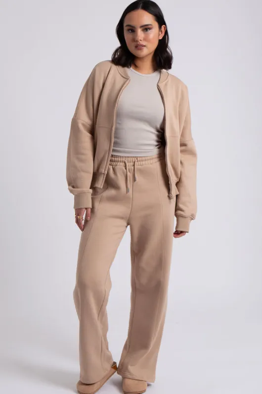 Bomber and Wide Leg Jogger Set