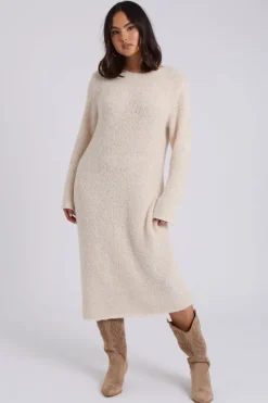 Bouclé Maxi Dress