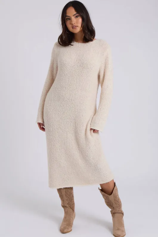 Bouclé Maxi Dress