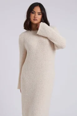 Bouclé Maxi Dress