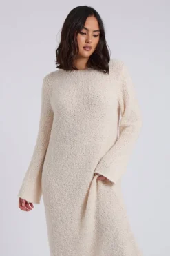 Bouclé Maxi Dress