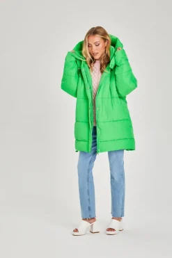 Bright Green Puffer Jacket