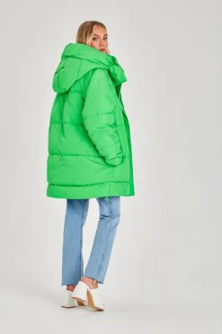 Bright Green Puffer Jacket