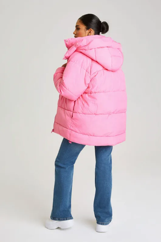 Bright Pink Puffer Jacket