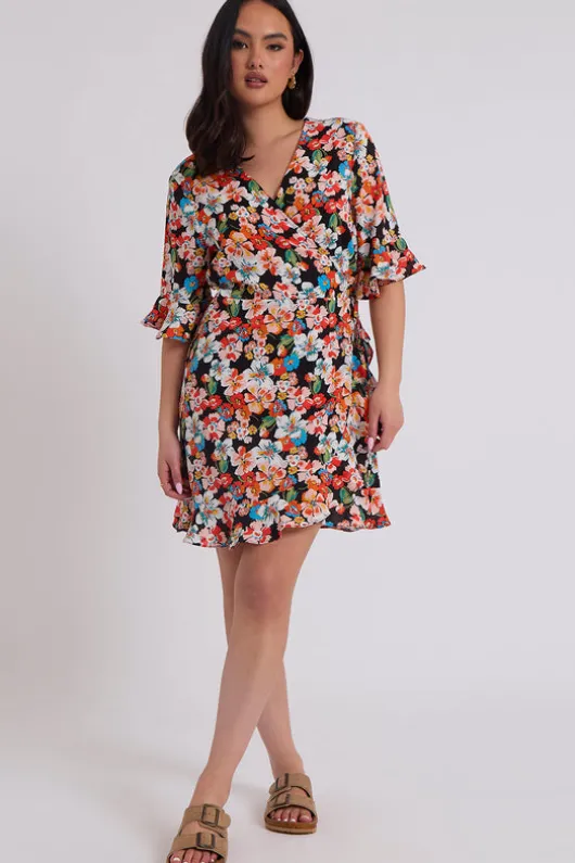 Bucks Floral Wrap Dress