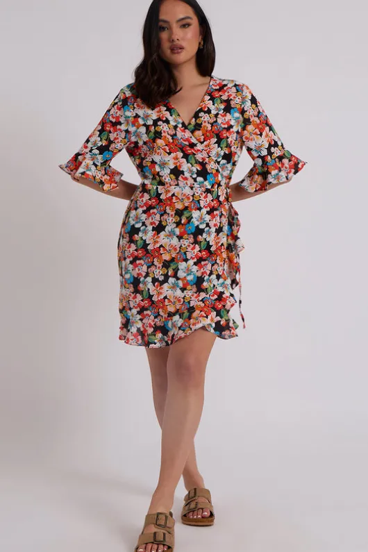 Bucks Floral Wrap Dress
