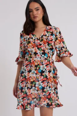 Bucks Floral Wrap Dress