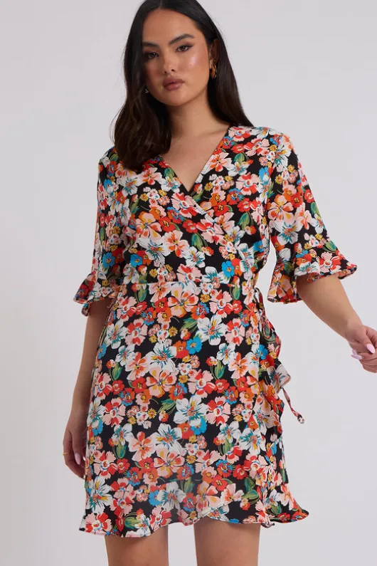 Bucks Floral Wrap Dress