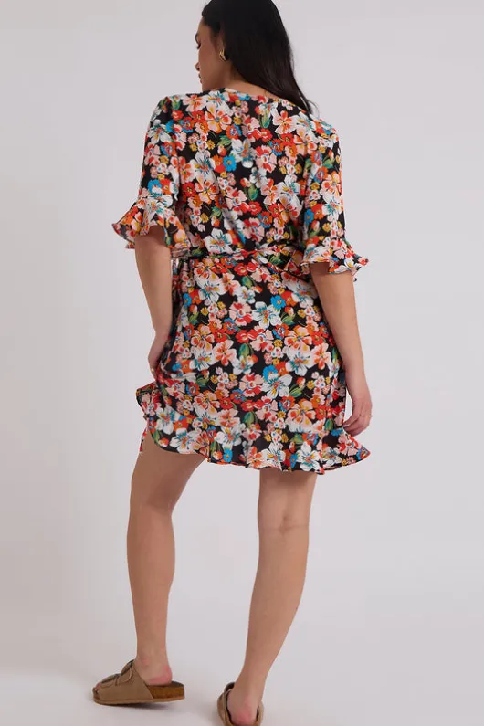 Bucks Floral Wrap Dress