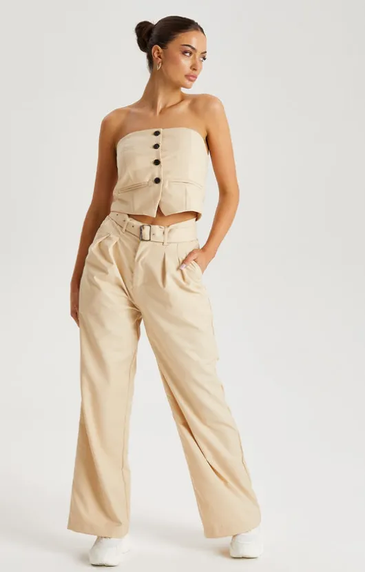 Button Front Corset Top