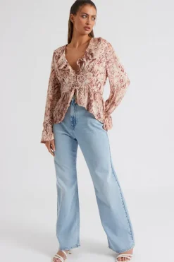 Cameron Frill Peplum Top
