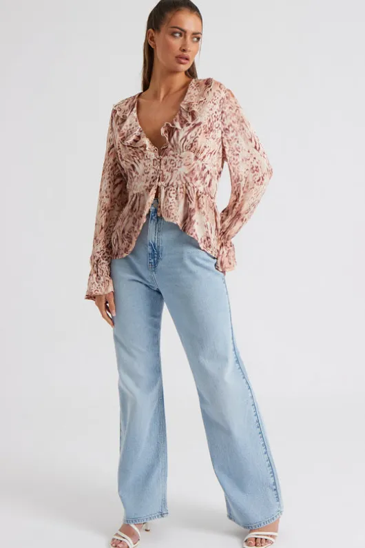 Cameron Frill Peplum Top