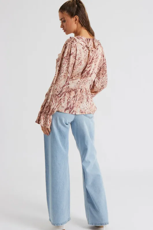 Cameron Frill Peplum Top
