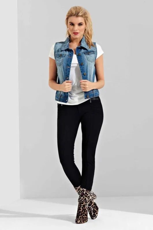 Cassie Blue Denim Gilet