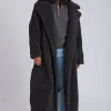 Charcoal Borg Longline Jacket