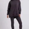 Charcoal Oversized Hoodie and Legging Set