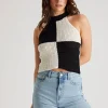 Checker Racer Knit Vest